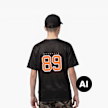 Karl Kani Signature 89 Mesh T-Shirt Junior noir 98784 2