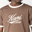 Karl Kani Cursive Varsity Regular Ringer T-Shirt brązowy 98830 3