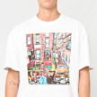 Karl Kani Woven Signature Collaboration Oversized T-Shirt blanco 98827 3