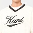Karl Kani Cursive Varsity Crochet Boxy T-Shirt beige 98824 3