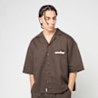Another Cotton Lab Another Linen Short Sleeve Shirt smeđa 98865 1