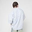 Another Cotton Lab The Short Sleeve Shirt bleu 98868 2