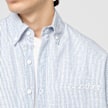 Another Cotton Lab The Short Sleeve Shirt bleu 98868 3