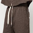 Another Cotton Lab Another Linen Shorts brązowy 98866 3