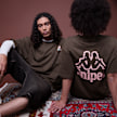 KAPPA x SNIPES KAPPA x SNIPES Oversized Tee castanho 98885 1