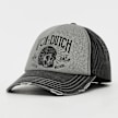 Von Dutch Originals Distressed Trucker Cap Ride On The Storm cinzento 99014 1