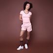 KAPPA x SNIPES KAPPA x SNIPES Rib T-Shirt rose 99022 4
