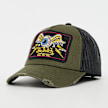 Von Dutch Originals Distressed Trucker Cap Flying Eyeball grün 99016 1