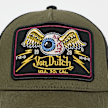 Von Dutch Originals Distressed Trucker Cap Flying Eyeball vert 99016 4