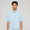 Urban Classics Pinstriped Casual Denim Overshirt blu 99113 1