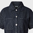 Urban Classics Ladies Cropped Light Denim Shirt bleu 99138 3