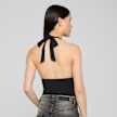 Urban Classics Ladies Polyamide Jersey Neckholder Top preto 99134 2