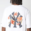 New Era MLB Floral Oversized Tee blanco 99350 5