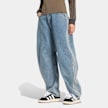 adidas Originals High Rise Barrel Leg Denim Pant blu 99394 1