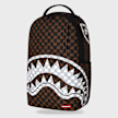 SPRAYGROUND Drip Check Shark Backpack Brown & Cream braun 99416 5