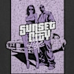 Mister Tee Sunset City Vintage Oversize Tee crna 99795 3