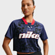 Nike   Sportswear Trend Football Crop Top bleu 100168 1