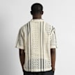 Burocs Crochet Striped Shirt beige 100202 2