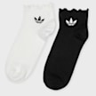 adidas Originals 2 PACK - Ruffle Quarter Socks negro 100541 1