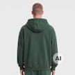 Urban Classics Fluffy Zip Hoody verde 100707 2