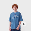 Jordan Air Swoosh Jumpman Shortsleeve Tee blu 100799 1