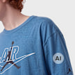 Jordan Air Swoosh Jumpman Shortsleeve Tee blauw 100799 3