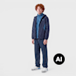Jordan 3 IN 1 Systems Jacket bleu 100819 8