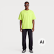 Under Armour Heavyweight Metal Logo Short Sleeve grün 100768 4