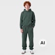 Urban Classics Fluffy Sweatpants groen 100938 5