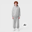 Urban Classics Fluffy Sweatpants cinzento 100940 4