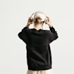 Jordan Sportswear Studio Fleece Oversized Crew All-Over-Print zwart 101309 2
