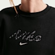 Jordan Sportswear Studio Fleece Oversized Crew All-Over-Print czarny 101309 3