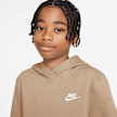 Nike Sportswear Club Fleece Hoodie Low Brand Read beige 101312 3