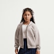 Nike Sportswear Studio Fleece Oversized Full-Zip Hoodie beż 101522 1
