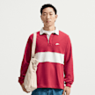 Nike   Club Longsleeve Rugby Top rosso 101460 1
