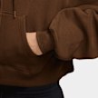 Nike   Studio Fleece Oversized Cropped Full-Zip Hoodie brązowy 101358 3