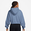 Nike   Studio Fleece Oversized Crop Full Zip Hoodie niebieski 101357 2