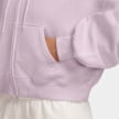 Nike   Studio Fleece Oversized Cropped Full-Zip Hoodie różowy 101356 3