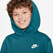 Nike   Sportswear Club Fleece Hoodie Low Brand Read bleu 101575 3