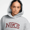 Nike   Studio Fleece Oversized Logo Hoodie szary 101566 3