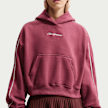 Nike   Studio Fleece Medium Weight Crop Hoodie rosa 101599 3