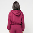 Urban Classics Ladies Fluffy Cropped Zip Hoodie rot 102026 2