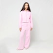 Urban Classics Ladies Fluffy Cropped Zip Hoodie różowy 102028 3