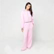 Urban Classics Ladies Fluffy Wideleg Trackpants różowy 102032 4