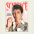 Mister Tee Scarface Magazine Cover Tee beige 102084 3