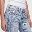 True Religion Becca Midrise Bootcut Big T Flap blau 102378 3
