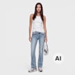 True Religion Becca Midrise Bootcut Big T Flap blau 102378 4