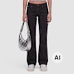 adidas Originals Superstar Low Rise Flared Leg Denim Pan schwarz 102763 1