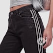 adidas Originals Superstar Low Rise Flared Leg Denim Pan zwart 102763 3