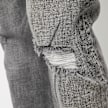 2Y STUDIOS Pedro Ripped Slim Fit Jeans szary 102822 5